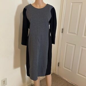TALBOTS Women’s Gray Dress Size 12 Thick Winter Dress
